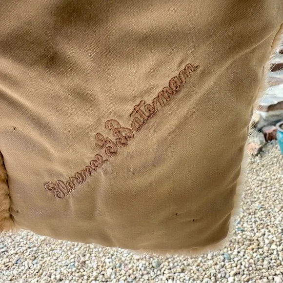 Mink stole wrap, light brown shawl collar vintage - Picture 8 of 15